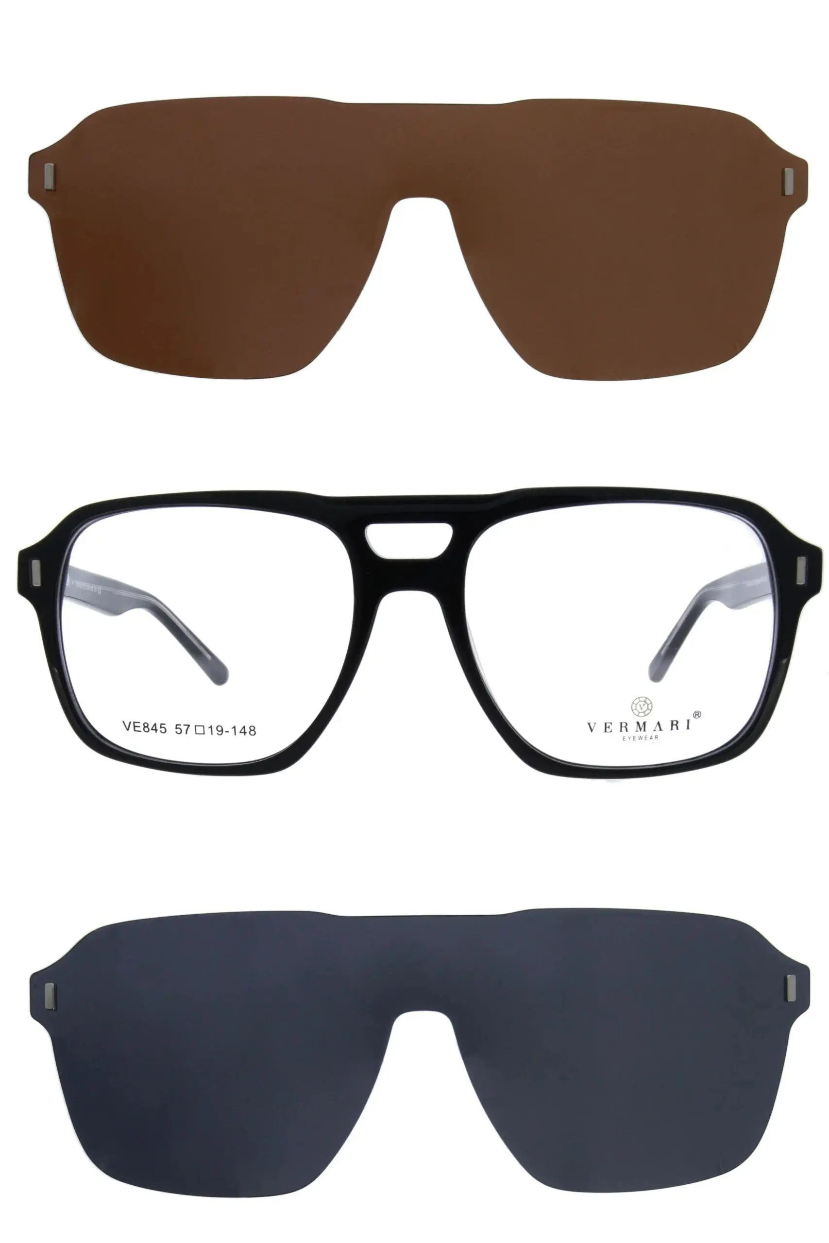 CLIP-ON ochelari de vedere cu atașament pentru soare VE845 C1 CLIP-ON ochelari de vedere cu atașament pentru soare VE845 C1