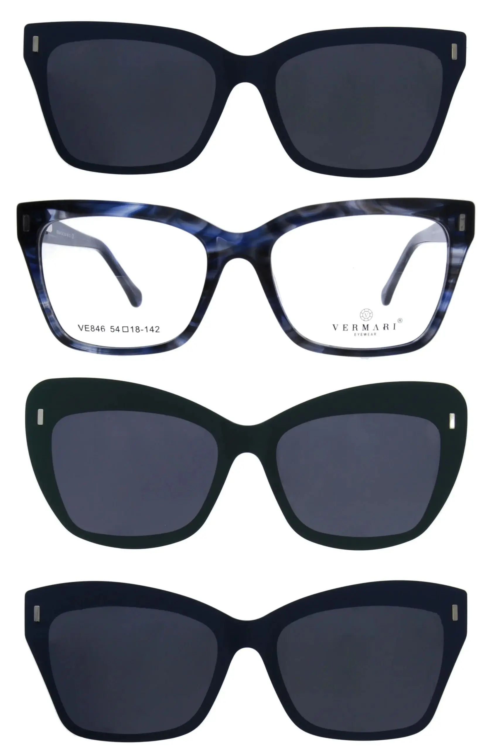 CLIP-ON ochelari de vedere cu atașament pentru soare VE846 C1 CLIP-ON ochelari de vedere cu atașament pentru soare VE846 C1